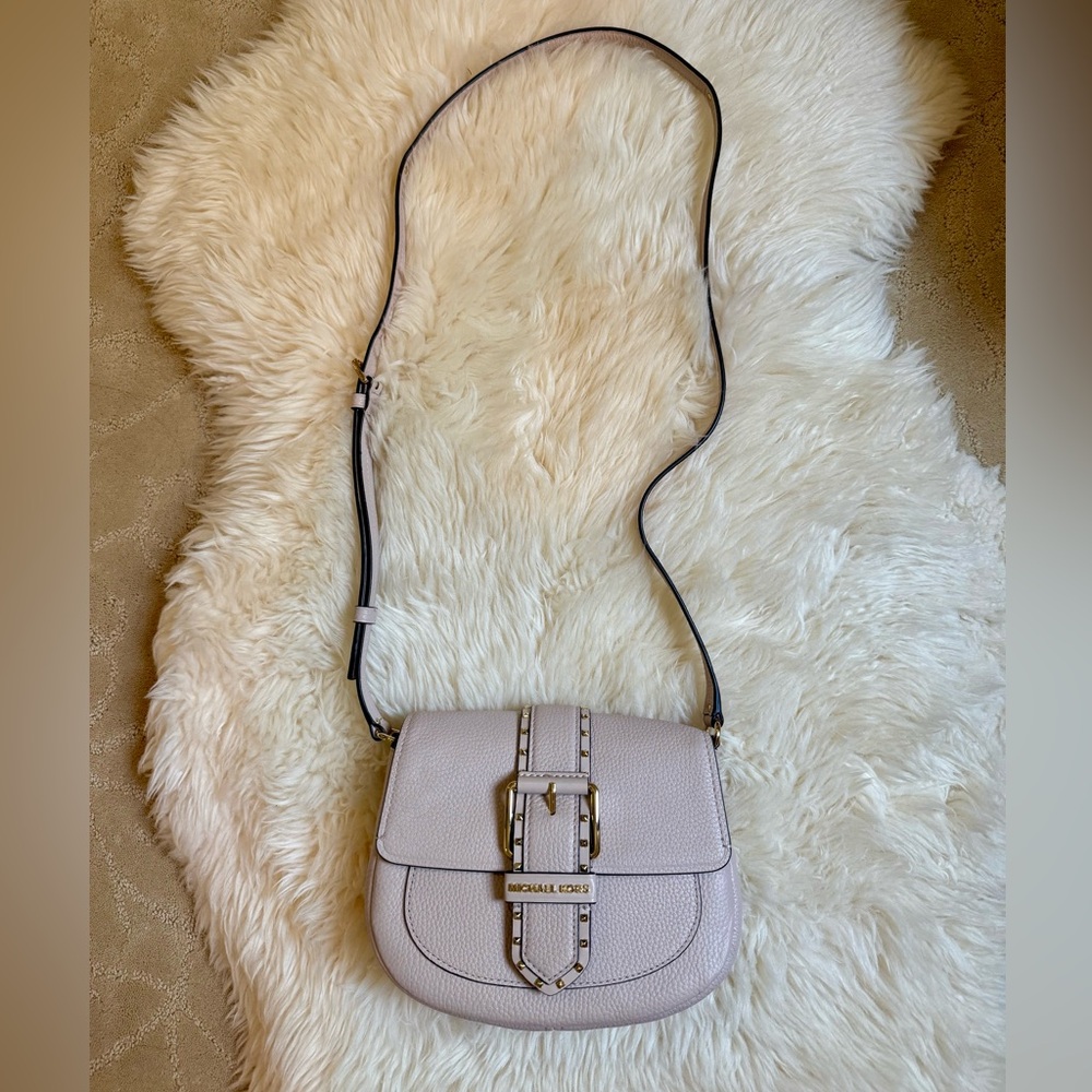Michael Kors Lillian Buckle Leather Small Crossbody Bag- NWT